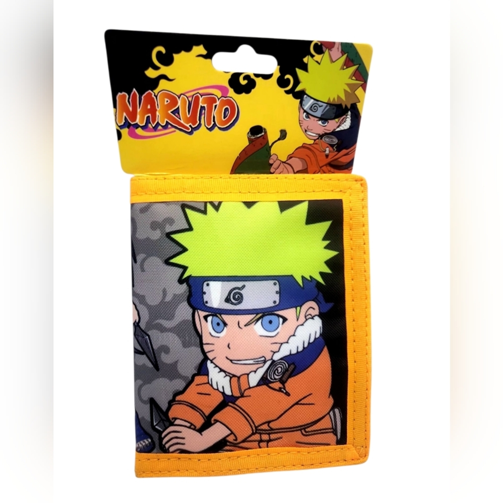 New Naruto Trifold Wallet ~Bioworld Rare